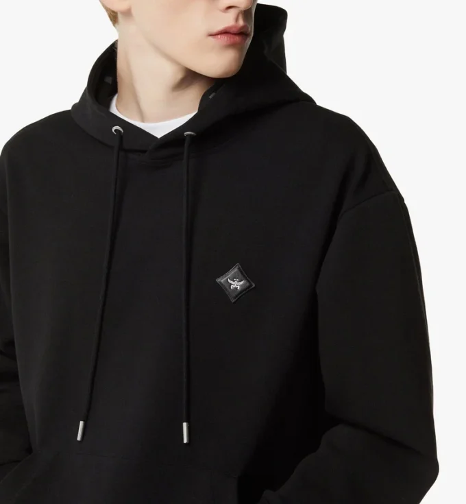 Essential Ponte-Hoodie mit Logo-Patch Essential Ponte-Hoodie mit Logo-Patch
