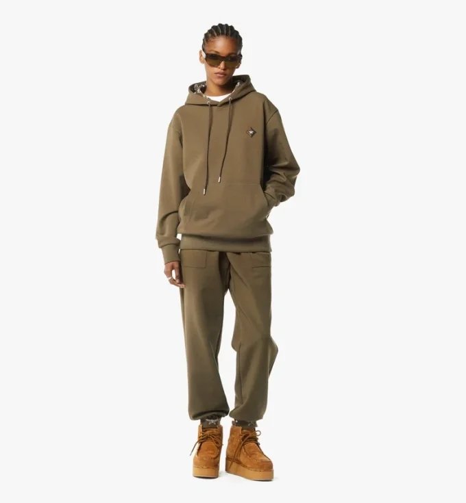 Essential Ponte-Hoodie mit Logo-Patch Essential Ponte-Hoodie mit Logo-Patch