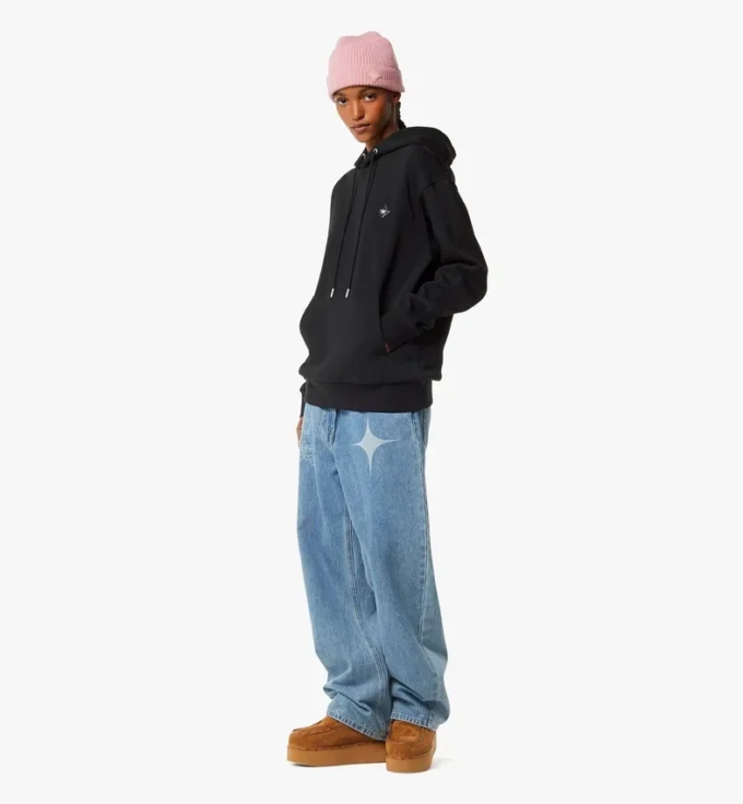 Essential Ponte-Hoodie mit Logo-Patch Essential Ponte-Hoodie mit Logo-Patch
