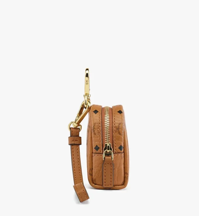 Gassi-Beutelspender mit Handschlaufe aus Leder mit Monogram-Print Gassi-Beutelspender mit Handschlaufe aus Leder mit Monogram-Print