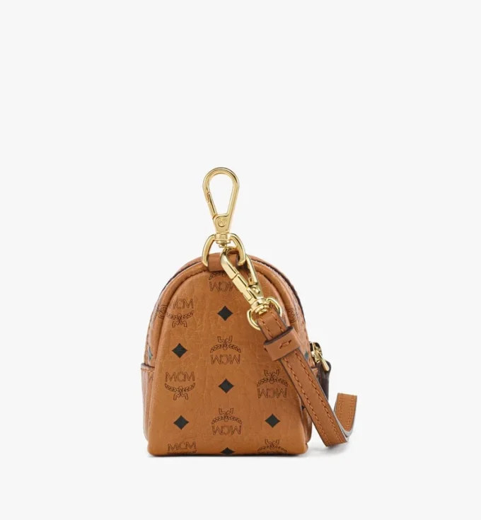 Gassi-Beutelspender mit Handschlaufe aus Leder mit Monogram-Print Gassi-Beutelspender mit Handschlaufe aus Leder mit Monogram-Print