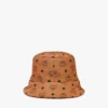 Gepolsterte Bucket Mütze aus Econyl® mit Monogram-Print Gepolsterte Bucket Mütze aus Econyl® mit Monogram-Print