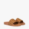 Gummi-Pantoletten mit Monogramm-Print Gummi-Pantoletten mit Monogramm-Print