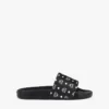 Gummi-Pantoletten mit Monogramm-Print Gummi-Pantoletten mit Monogramm-Print