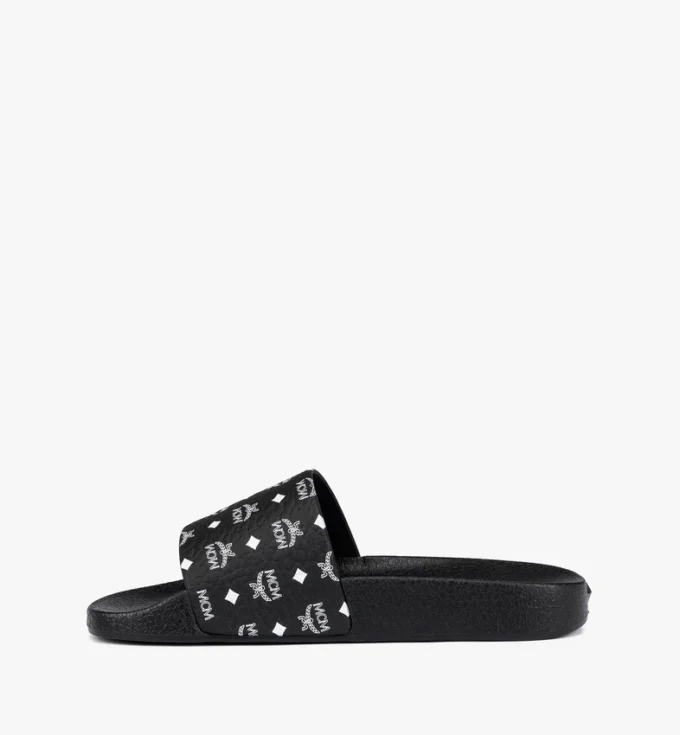 Gummi-Pantoletten mit Monogramm-Print Gummi-Pantoletten mit Monogramm-Print