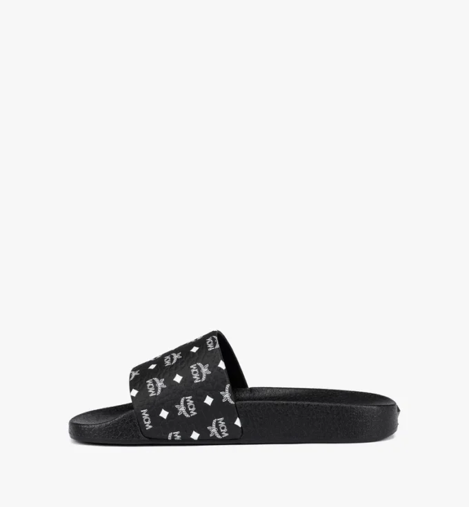 Gummi-Pantoletten mit Monogramm-Print Gummi-Pantoletten mit Monogramm-Print
