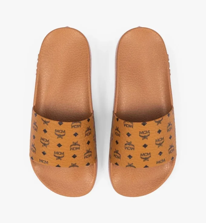 Gummi-Pantoletten mit Monogramm-Print Gummi-Pantoletten mit Monogramm-Print