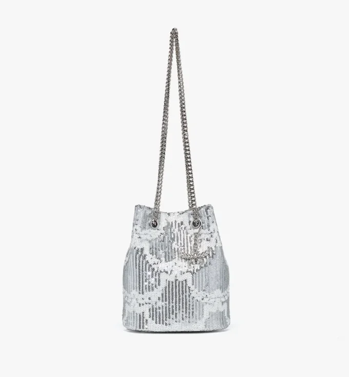 Himmel Beuteltasche aus Monogram-Leder mit Pailletten Himmel Beuteltasche aus Monogram-Leder mit Pailletten