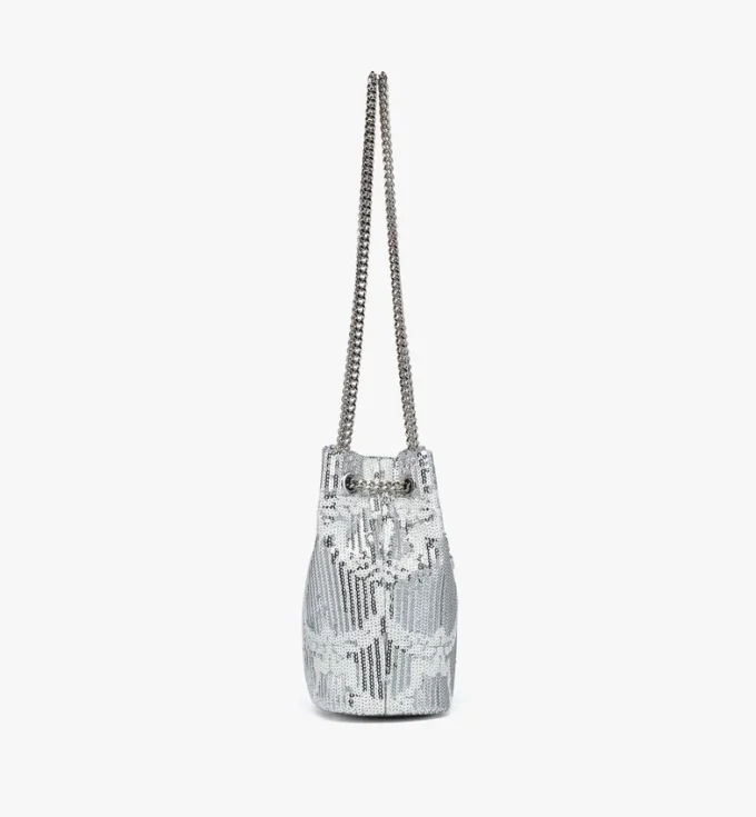 Himmel Beuteltasche aus Monogram-Leder mit Pailletten Himmel Beuteltasche aus Monogram-Leder mit Pailletten