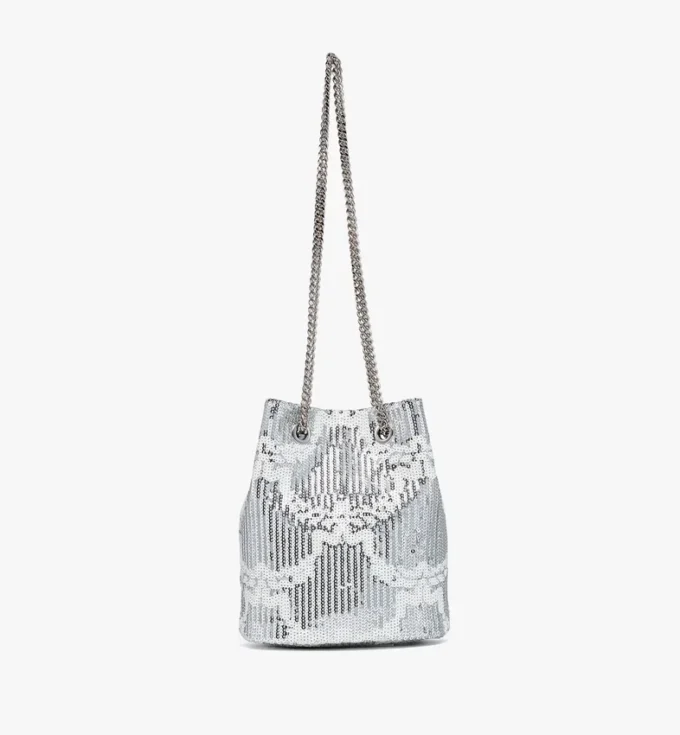 Himmel Beuteltasche aus Monogram-Leder mit Pailletten Himmel Beuteltasche aus Monogram-Leder mit Pailletten