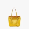 Himmel Shopper aus geprägtem Logo-Leder