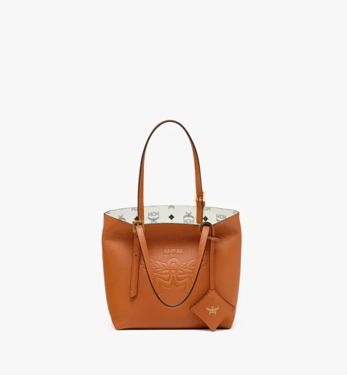 Himmel Shopper aus geprägtem Logo-Leder Himmel Shopper aus geprägtem Logo-Leder