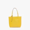 Himmel Shopper aus geprägtem Logo-Leder