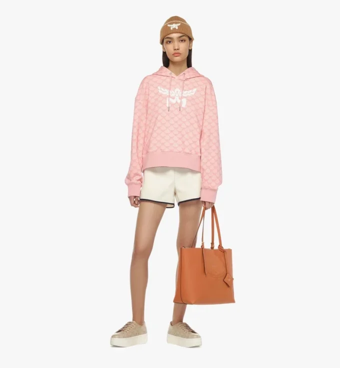 Himmel Shopper aus geprägtem Logo-Leder Himmel Shopper aus geprägtem Logo-Leder