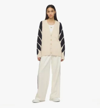 Intarsia-Laurel-Strickjacke