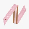 Kleiner Schal mit Monogramm-Print aus Bio-Seide Kleiner Schal mit Monogramm-Print aus Bio-Seide