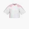 Laurel Cropped T-Shirt aus Bio-Baumwolle und Monogram Econyl® Laurel Cropped T-Shirt aus Bio-Baumwolle und Monogram Econyl®