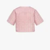 Laurel Cropped T-Shirt aus Bio-Baumwolle und Monogram Econyl® Laurel Cropped T-Shirt aus Bio-Baumwolle und Monogram Econyl®