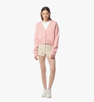 Laurel Kurzer Cardigan aus Wolle und recyceltem Kaschmir