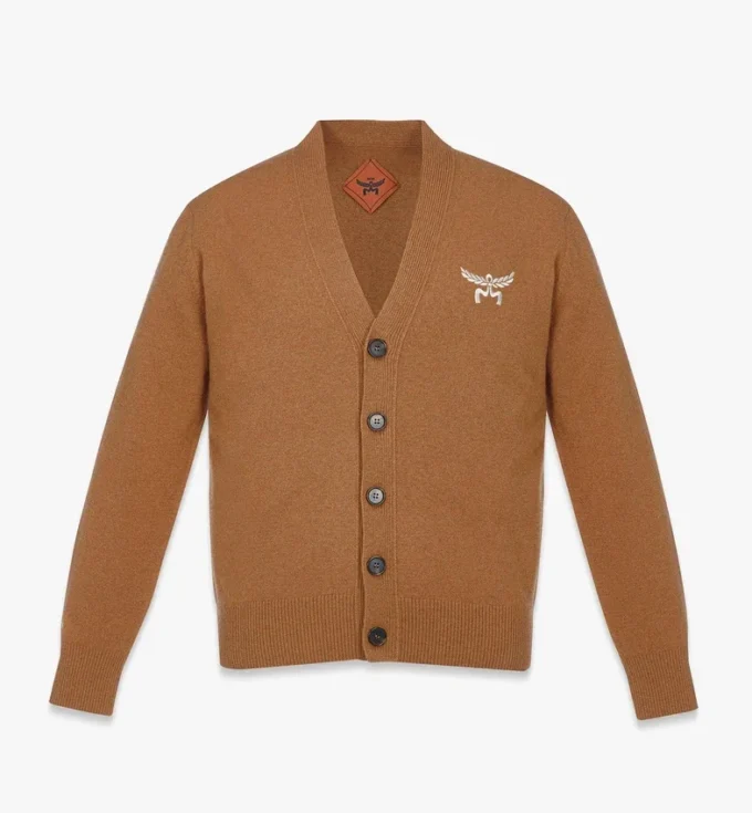 Laurel-Strickjacke aus Wolle und recyceltem Kaschmir