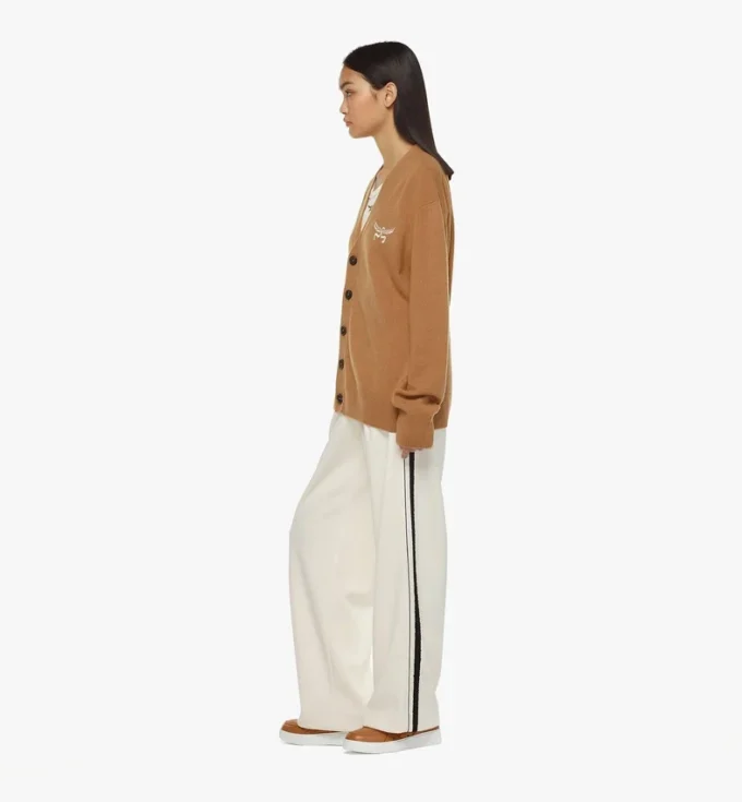 Laurel-Strickjacke aus Wolle und recyceltem Kaschmir