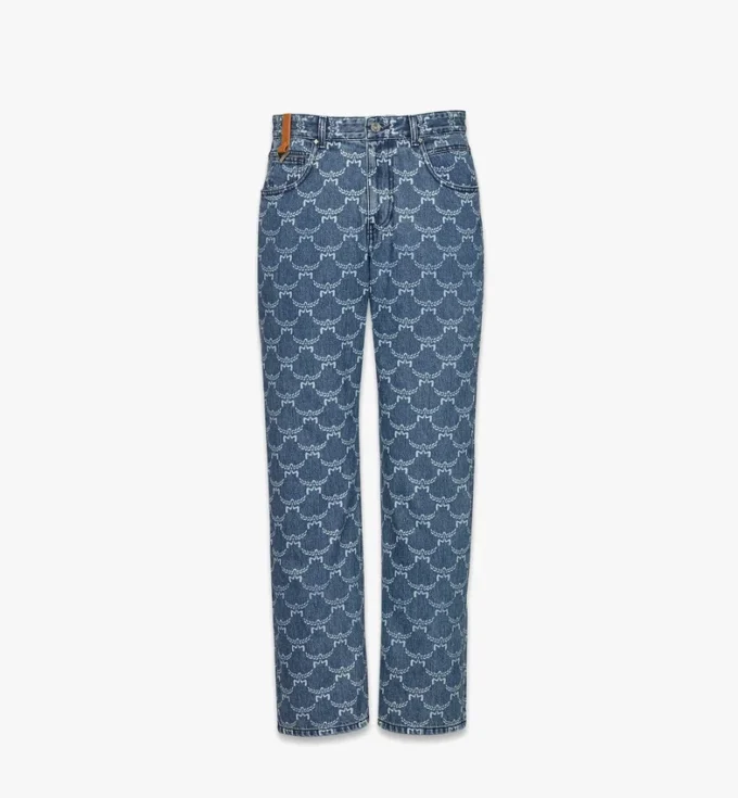 Lauretos Monogram Denim Jeans Lauretos Monogram Denim Jeans