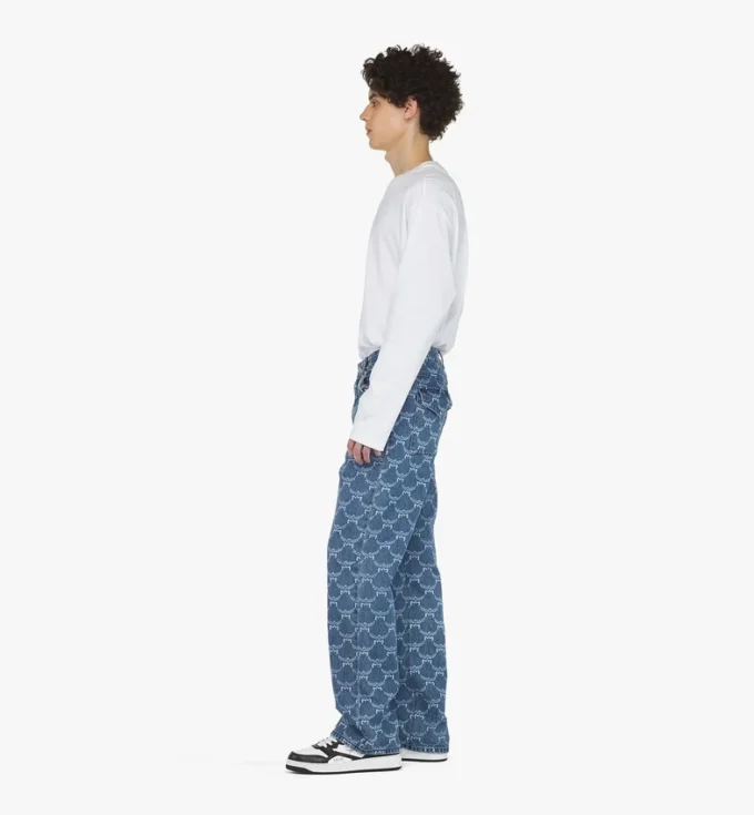 Lauretos Monogram Denim Jeans Lauretos Monogram Denim Jeans