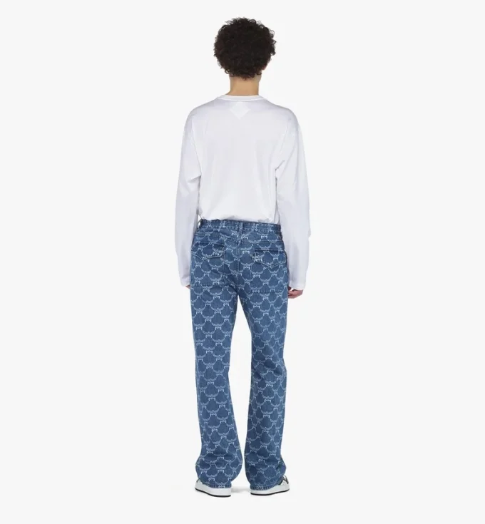 Lauretos Monogram Denim Jeans Lauretos Monogram Denim Jeans