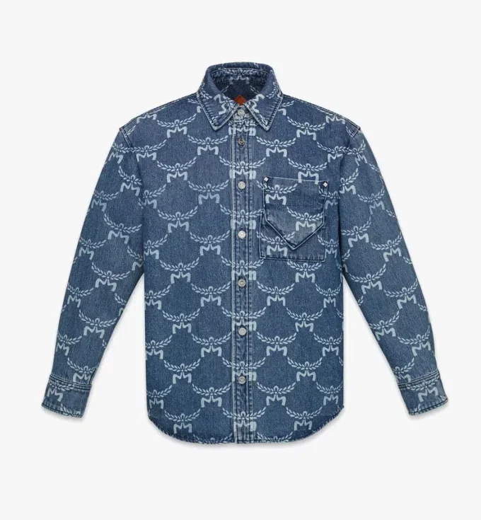 Lauretos Monogramm-Jeanshemd Lauretos Monogramm-Jeanshemd