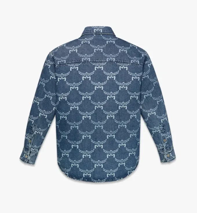 Lauretos Monogramm-Jeanshemd Lauretos Monogramm-Jeanshemd