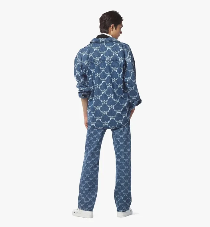 Lauretos Monogramm-Jeanshemd Lauretos Monogramm-Jeanshemd
