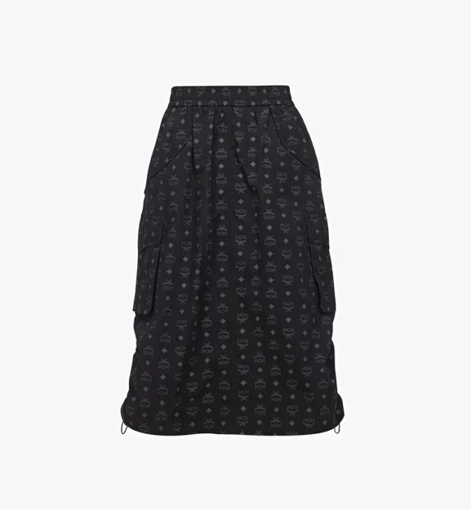 Monogram-Midirock aus recyceltem Nylon Monogram-Midirock aus recyceltem Nylon