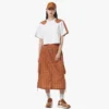 Monogram-Midirock aus recyceltem Nylon Monogram-Midirock aus recyceltem Nylon