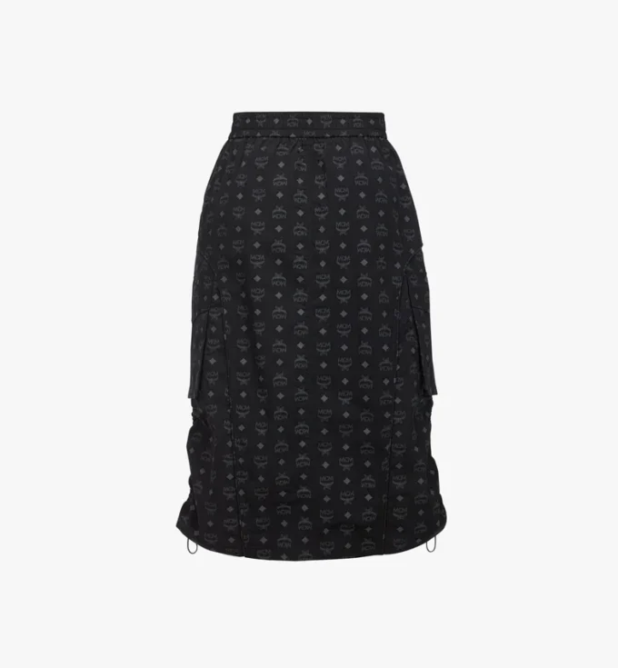 Monogram-Midirock aus recyceltem Nylon Monogram-Midirock aus recyceltem Nylon