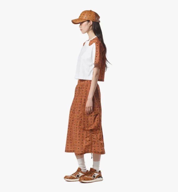 Monogram-Midirock aus recyceltem Nylon Monogram-Midirock aus recyceltem Nylon