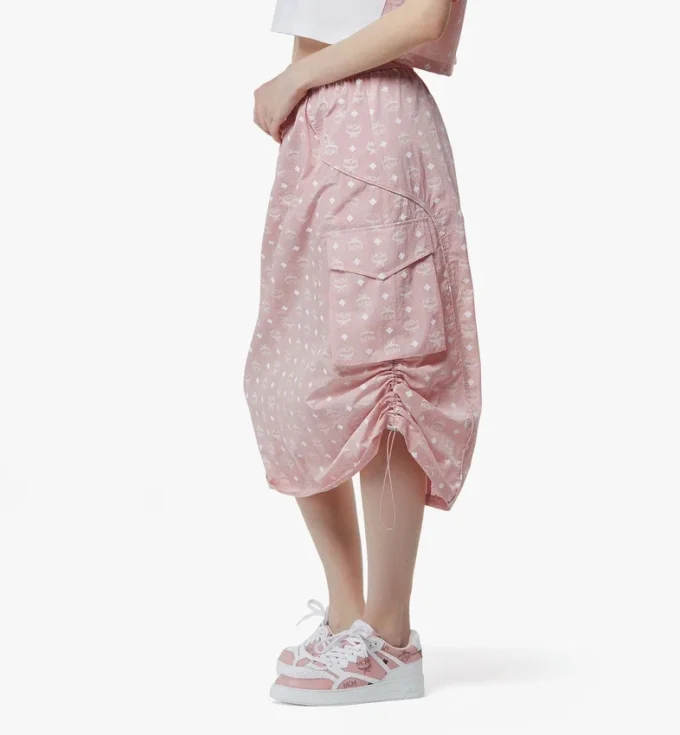 Monogram-Midirock aus recyceltem Nylon Monogram-Midirock aus recyceltem Nylon
