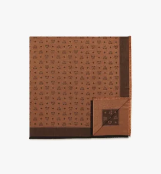 Monogram-Schal aus Woll-Seiden-Jacquard
