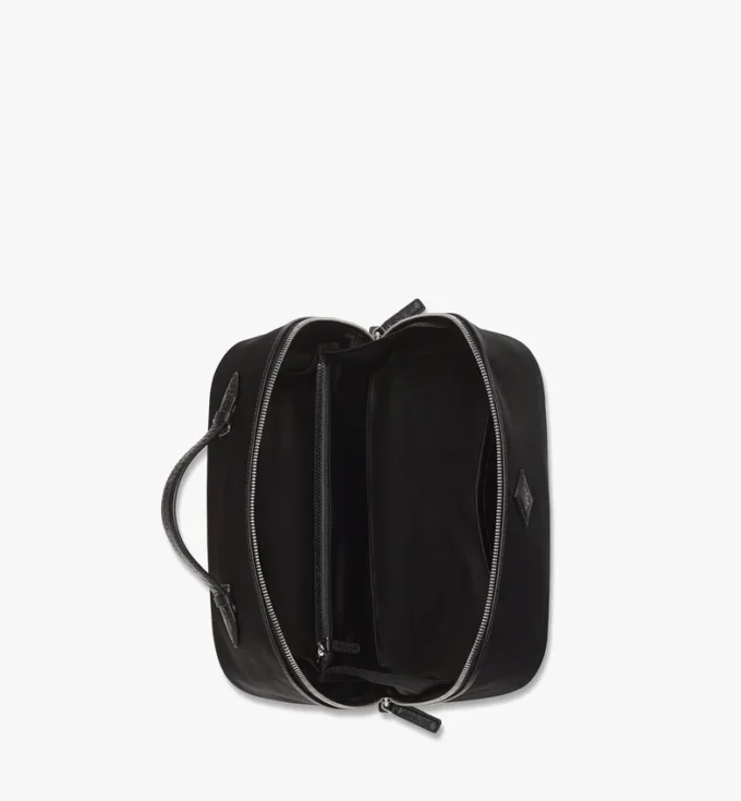 Ottomar Kulturbeutel aus Econyl® und Leder Ottomar Kulturbeutel aus Econyl® und Leder