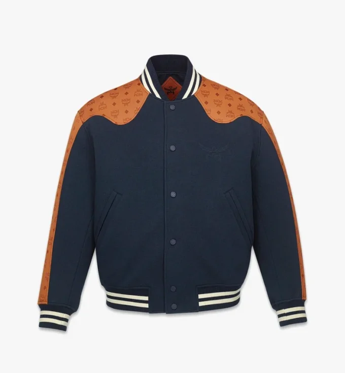 Ponte-Collegejacke aus Monogram-Neopren-Jacquard Ponte-Collegejacke aus Monogram-Neopren-Jacquard