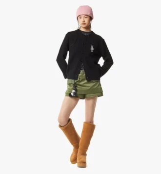Rabot-Patch-Strickjacke aus Wolle