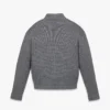 Reißverschluss-Strickjacke aus Wolle und recyceltem Kaschmir Reißverschluss-Strickjacke aus Wolle und recyceltem Kaschmir