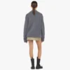 Reißverschluss-Strickjacke aus Wolle und recyceltem Kaschmir Reißverschluss-Strickjacke aus Wolle und recyceltem Kaschmir
