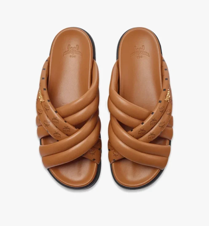 Sandalen mit Monogramm-Print aus Lammleder Sandalen mit Monogramm-Print aus Lammleder