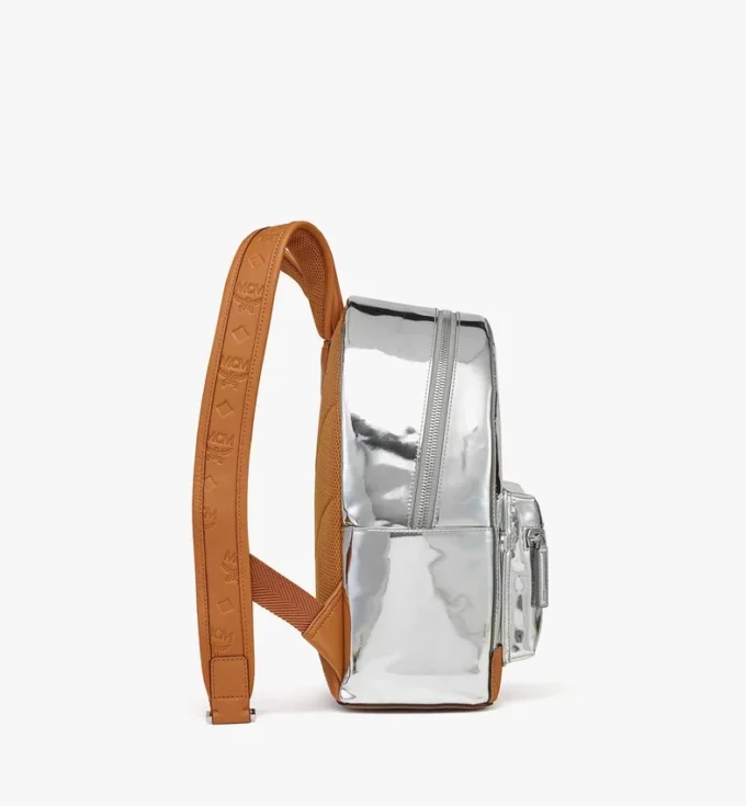 Stark Backpack aus metallischem Spiegel-Leder Stark Backpack aus metallischem Spiegel-Leder