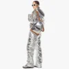 Stark Backpack aus metallischem Spiegel-Leder Stark Backpack aus metallischem Spiegel-Leder
