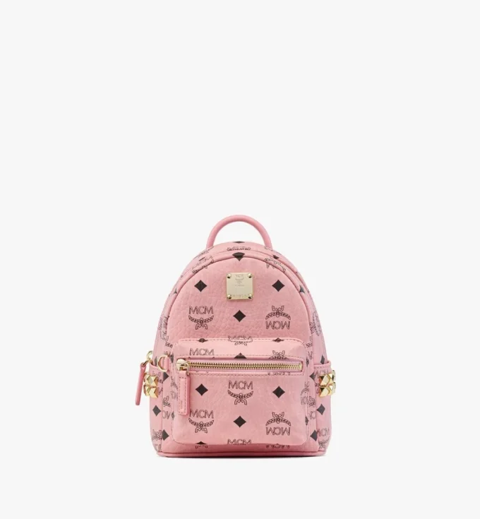 Stark Bebe Boo Rucksack mit seitlichen Nieten aus Visetos Stark Bebe Boo Rucksack mit seitlichen Nieten aus Visetos