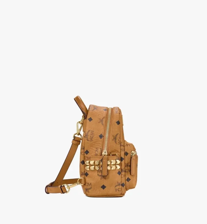 Stark Bebe Boo Rucksack mit seitlichen Nieten aus Visetos Stark Bebe Boo Rucksack mit seitlichen Nieten aus Visetos