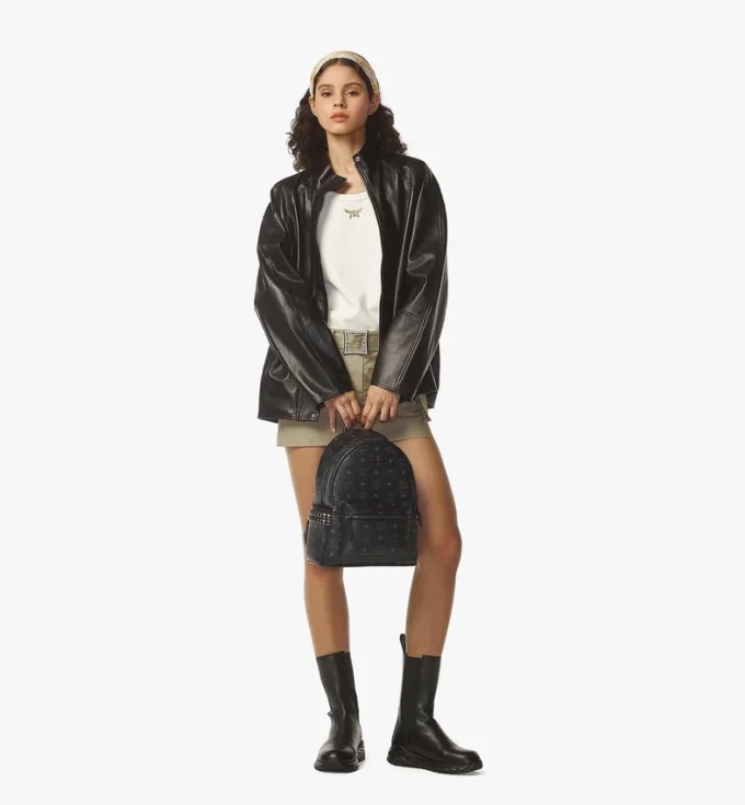 Stark Side Studs Rucksack aus Visetos Stark Side Studs Rucksack aus Visetos