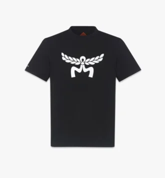 T-Shirt mit Lorbeer-Logo-Print aus Bio-Baumwolle