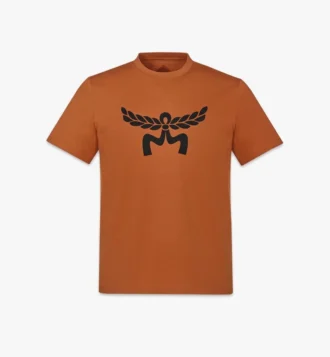 T-Shirt mit Lorbeer-Logo-Print aus Bio-Baumwolle